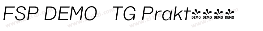 FSP DEMO   TG Prakt字体转换